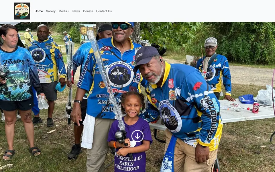 Metro Bass Youth website homepage