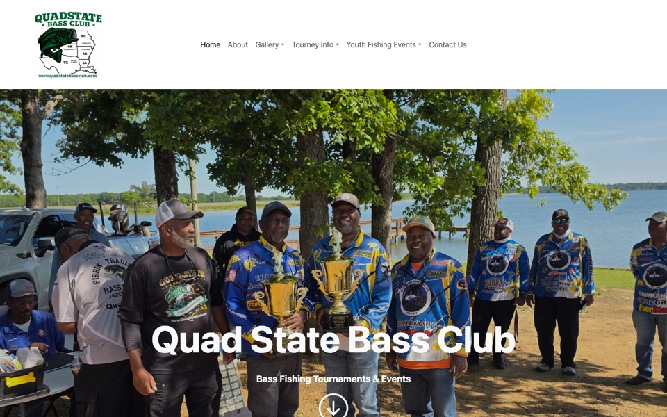 Quad State Bass Club website homepage